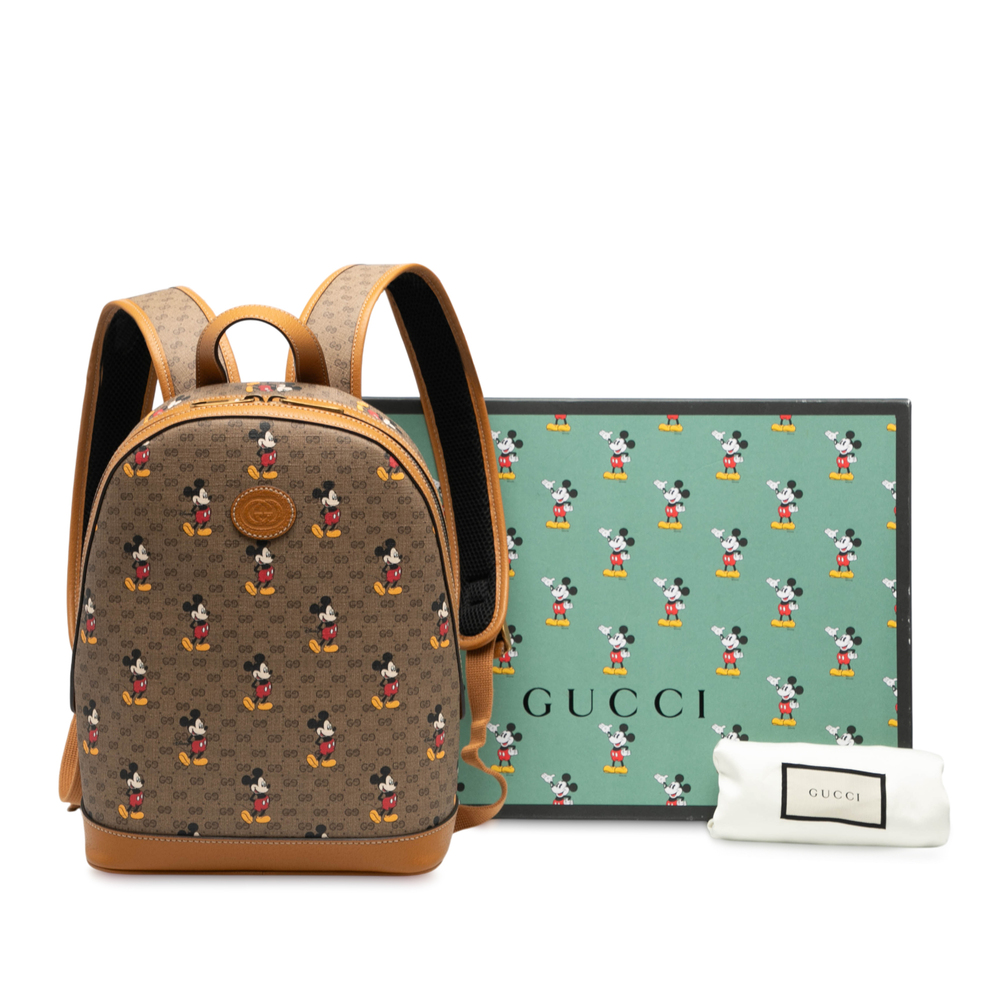 Pre-Loved Gucci Disney Small Micro GG Supreme Mickey Mouse Dome Backpack - Picture 8 of 8